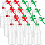 Eccliy 12 Pcs 16 Oz Plastic Spray Bottle, Adjustable Empty Reusable Sprayer by Eccliy