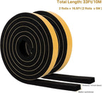 High Density Weather Stripping 3/4 in x 3/8 in, Weatherproof Foam Insulation - Image 6