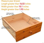 Yofidra Pure Bamboo Silverware Drawer Organizer: 16.53" Lx10 Wx1.93 H Large - Image 9