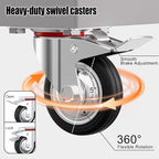 3 Tier Rolling Tool Cart on Wheels, Heavy-Duty Utility Cart Service Cart - Image 5