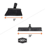 SWOPT 24” Push Broom, Angle Broom + 48” and 60" Steel Handles, Standard Combo — - Image 6