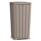 EasyUp Exterior Waste Bin with Cover, Weather-Resistant and UV-Protected Resin by EASYUP