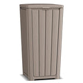 EasyUp Outdoor Trash Can with Lid, Waterproof and Sunscreen Resin Garbage Cans by EASYUP