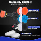 133 PCS Sanding Disc Drill Polishing Kit Sanding Attachment, 3 Inch Wet Dry - Image 5