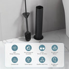 BGL Toilet Brush and Holder Set, Heavy Duty 304 Stainless Steel, Round Base and - Image 6