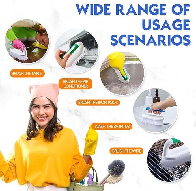 Lallisa 6 Pcs Scrub Brush for Cleaning - Image 3