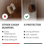 Cabinet Door Bumpers X-Protector 100 PCS – Small Felt Pads 3/8” – Ideal Brown - Image 3