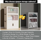 Stackable Storage Bins with 1 lid Stackable Storage Drawers - Image 6