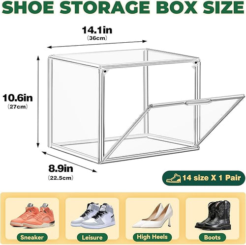 12 Pack Thicken Shoe Rack Organizer - Image 2