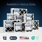 BNX TruFilter 14x25x1 MERV 12 Odor Defense AC Furnace Air Filter - Image 9