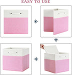 13 x 13 Inch Fine Linen Storage Bins - Image 4
