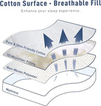 Sunflower California King Mattress Pad, Hypoallergenic Cotton Mattress Cover - Image 4