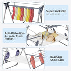 Clothes Drying Rack, Foldable 2-Level Laundry Racks - Image 7