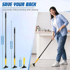 Floor Scraper Heavy Duty with Long Handle, 4 Inch Razor Blade Floor Scraper - Image 4