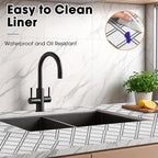 Drawer and Shelf Liner for Kitchen Cabinets Non-Adhesive Cabinet Liners for - Image 3