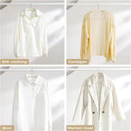 MIZGI 50 Pack Ivory Velvet Hangers - Image 7