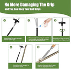 Golf Grip Removal Tool and Golf Grip Tape Removal Tool, V-Groove Grip Remover - Image 2