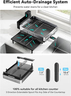 SUNLY Large Dish Drying Rack, Expandable Dish Racks - Image 6
