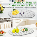 Stone Drying Mat for Kitchen Counter: 24"×16" Collapsible Stone Dish Drying Mat - Image 7