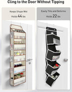 Yecaye 1 Pc 5 Tier Over the Door Organizer - Image 3