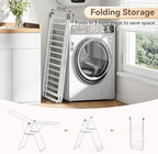 APEXCHASER Clothes Drying Rack, Foldable Drying Rack Clothing, Sturdy Metal - Image 4