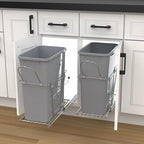 Single Pullout Trash Can for Under Kitchen Cabinets Include Single 35QT Trash - Image 9
