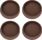 2X2 Round Rubber Caster Cups, Non Slip Furniture Pads, Anti-Slip Gripper by VOCOMO