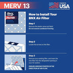 BNX 14x25x1 MERV 13 Air Filter 12 Pack - Image 5