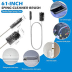 10 PCS Drain Snake Hair Drain Clog Remover Tool Set, Snake Drain Hair Removal - Image 5