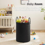 Laundry Basket, Woven Cotton Rope Laundry Hamper, 100L - Image 4
