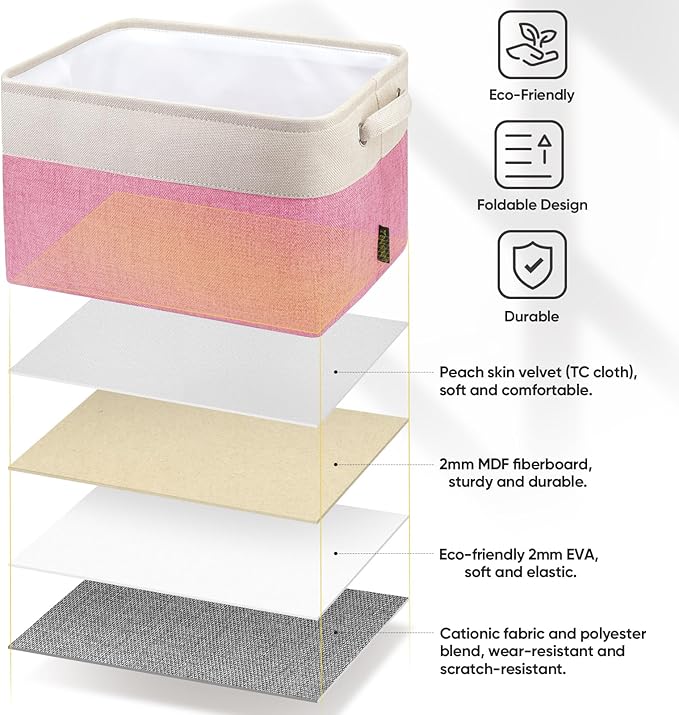 BALEINE 2 Pack Fabric Storage Bins - Image 6