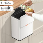 Mbillion Kitchen Compost Bin Hanging Trash Can - Image 2