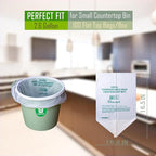 Greensoil 100% Compostable Waste Bags 2.6 Gallon, Extra Thick Kitchen Small - Image 2