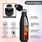 17oz Cola-Bottle Shaped Stainless Steel Leak-proof Water Bottle, Double Wall - Image 4