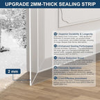 Heavy-Duty 36 ft x 3 in Weather Stripping, Extra Thick 2mm Door Draft Stopper - Image 8