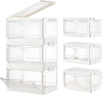 Stackable Plastic Storage Bins by Freebat