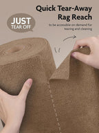 Fantasticlean Microfiber Cleaning Cloth Roll -75 Pack, Tear Away Microfiber - Image 4