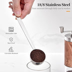 Long Handle Coffee Scoop: 8.6 Inch 18/8 Stainless Steel 2 Tablespoon Metal - Image 3