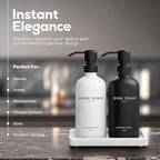Luxury Glass Hand and Dish Soap Dispenser Set by Brighter Barns - Image 2