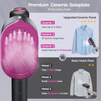 Travel Steamer for Clothes, 1200W Portable Steamer ＆ Iron 2 In 1, 13s Heat Up - Image 4