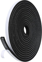 Weather Stripping Door Seal Strip- 1/2 Inch X 1/4 Inch X 16Feet, Strong Adhesive by Amzjjle