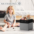 13 x 13 Inch Fine Linen Storage Bins - Image 2