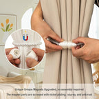 Magnetic Curtain Tiebacks Rope Tie Backs 2 Pack Curtains Holders - Image 3