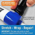 Black Heavy Duty Silicone Tape, Self-Fusing Rubber Hose and Plumbing Water Pipe - Image 4