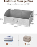 StorageWorks Closet Storage Bins, Trapezoid Organizer Box - Image 2