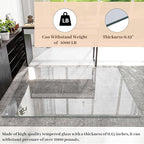 48" x 48" Glass Chair Mat, 1/5" Thick Office Chair Mat - Image 4