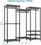 VIPEK V5 Medium Portable Closet Wardrobe Heavy Duty Clothes Rack, Freestanding - Image 3