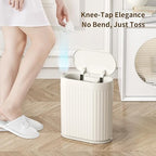 MRBIN Small Trash Can for Bathroom, Automatic Touch Less Garbage Bin - Image 4