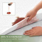 100% Waterproof Twin Mattress Protector, Breathable Bamboo Rayon Mattress Cover - Image 3