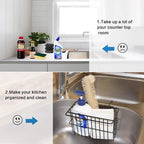 Kitchen Sponge Holder, Dish Brush Holder, Slim Sink Organization/Draining - Image 4